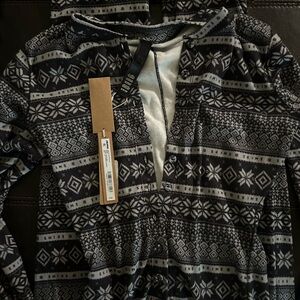 Skims Black and Gray cute onesie